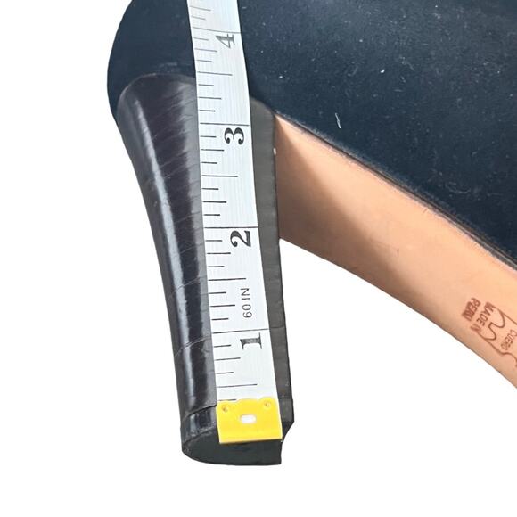 Anthropologie Huma Blanco Suede Studded Heeled Ankle Boot Size 40 EU - Picture 13 of 13